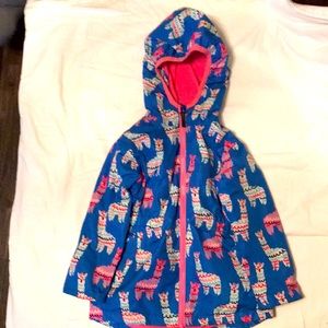 Toddler llama raincoat